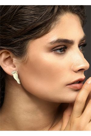 precious horn-shaped earrings Angela Puttini Gioielli | OR2022AVORIO